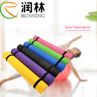 Esteira de borracha natural da ioga de EVA Yoga Mat Eco Friendly 4mm do exercício da aptidão