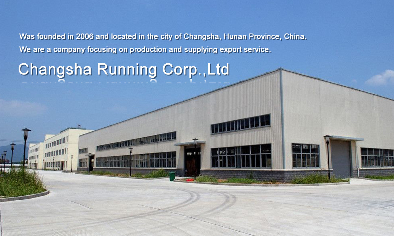 Changsha Running Import &amp; Export Co., Ltd. linha de produção da fábrica