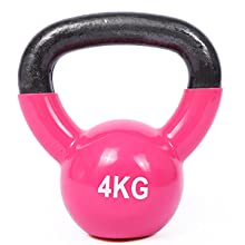 Treinamento contínuo Kettlebell da força do ferro fundido do corpo cor-de-rosa para o exercício do Gym da casa 4