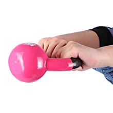 Treinamento contínuo Kettlebell da força do ferro fundido do corpo cor-de-rosa para o exercício do Gym da casa 11