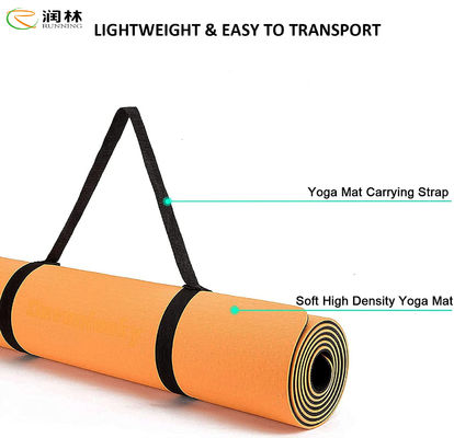 As texturas amigáveis de corrida de Eco surgem a ioga Mat For Indoor Outdoor Exercise do TPE