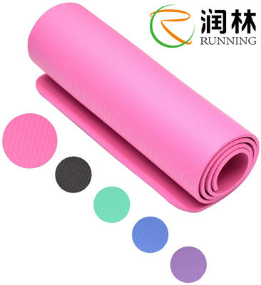 O conforto espuma ioga Mat For Pilates Exercise do deslizamento de 10mm NBR anti