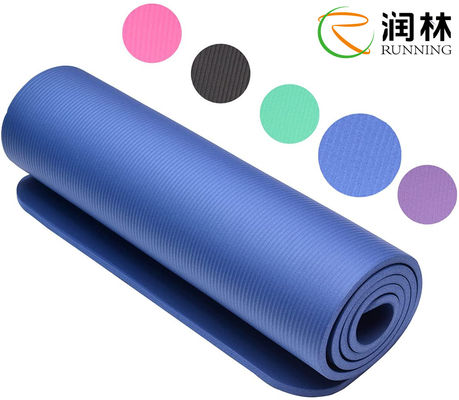 O conforto espuma ioga Mat For Pilates Exercise do deslizamento de 10mm NBR anti
