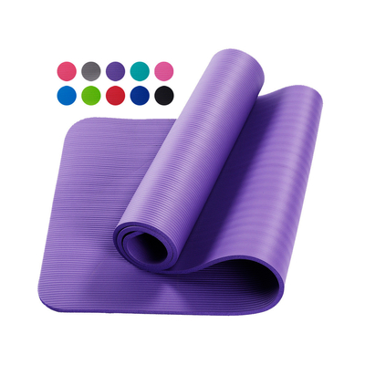 Deslizamento 183*61*1CM de Mat Solider Color Anti Tear da ioga exterior de Pilates NBR do Gym anti