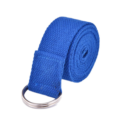 O estiramento de D Ring Cotton Belt Loops Fitness une a correia feita sob encomenda da ioga ajustável