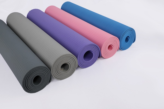 Anti ioga Cuboid Mat For Gymnastics Pilates do Pvc do TPE dos rasgos 4mm