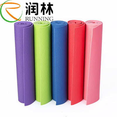 Extensão Mat Linen Yoga Mat do PVC da prevenção do patim do alto densidade